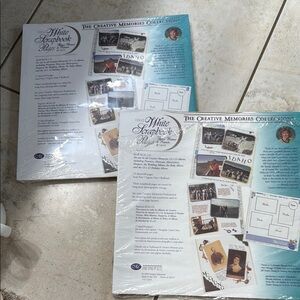 Creative Memories White Scrapbook Pages Set